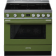 Cocina horno eléctrico SMEG CPF9IPOG. 5 zonas. Verde agua. Zona Gigante